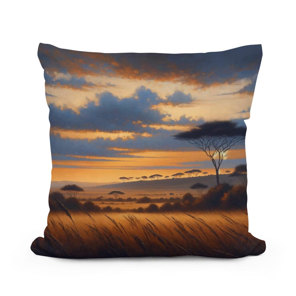 Twilight Savannah Cotton Cushion