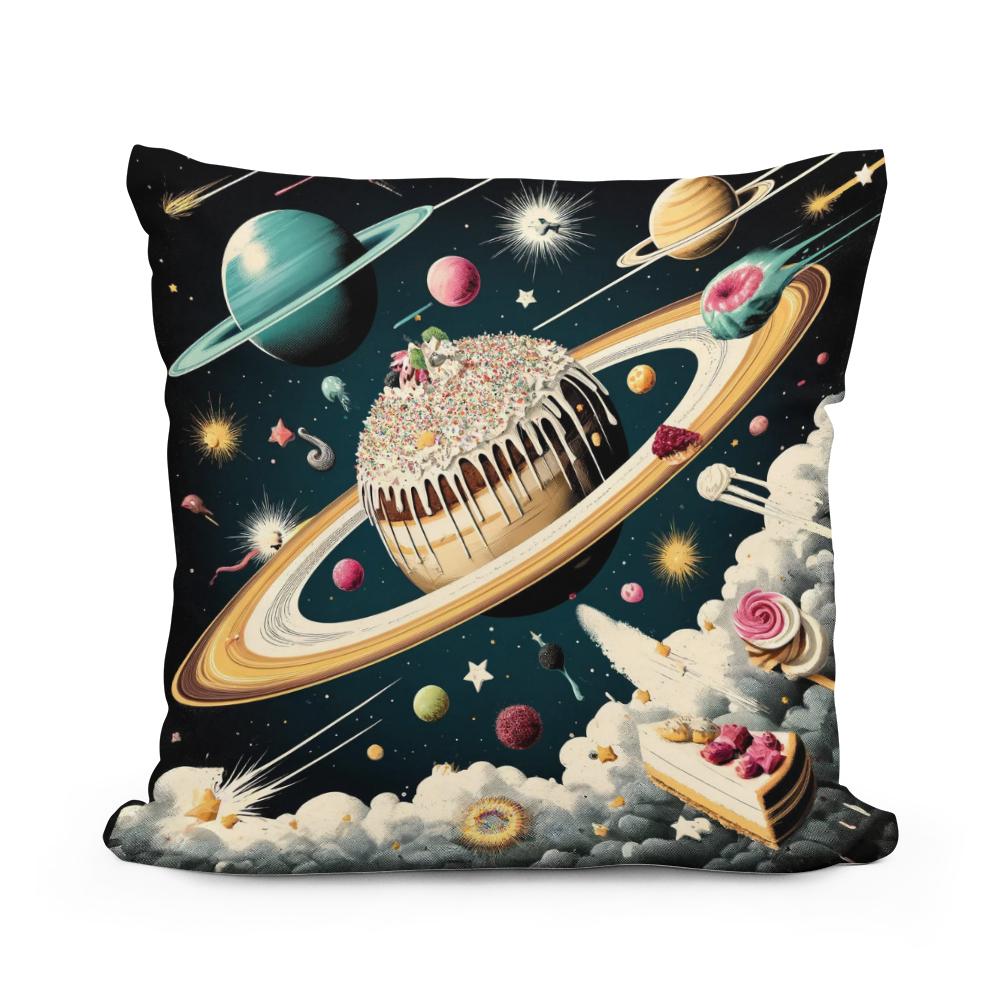Galactic Gourmet Cotton Cushion