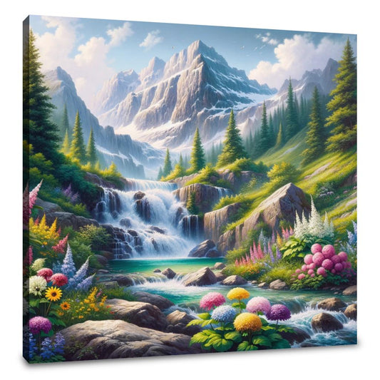 Spring Cascade Canvas