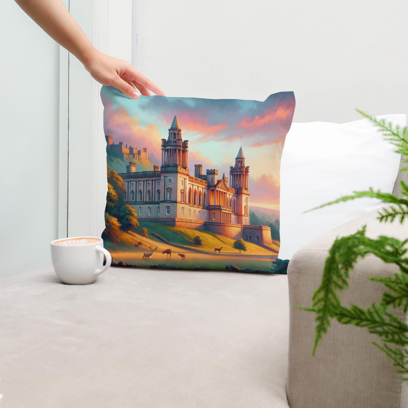 Evening Grace at Belfast Cotton Cushion