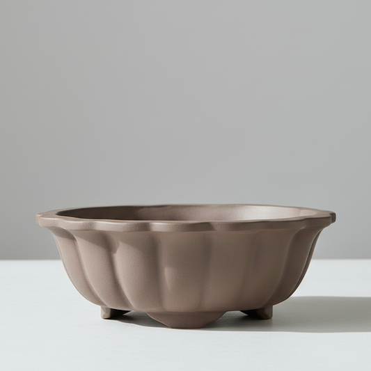 Unglazed Bonsai Pot Round | 18cm x 18cm x 5cm | YB1125