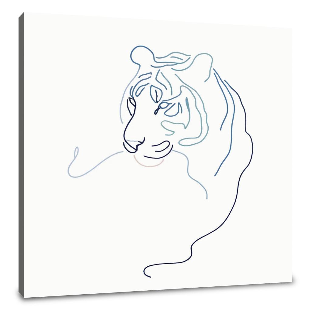 Ethereal Tiger Line Canvas
