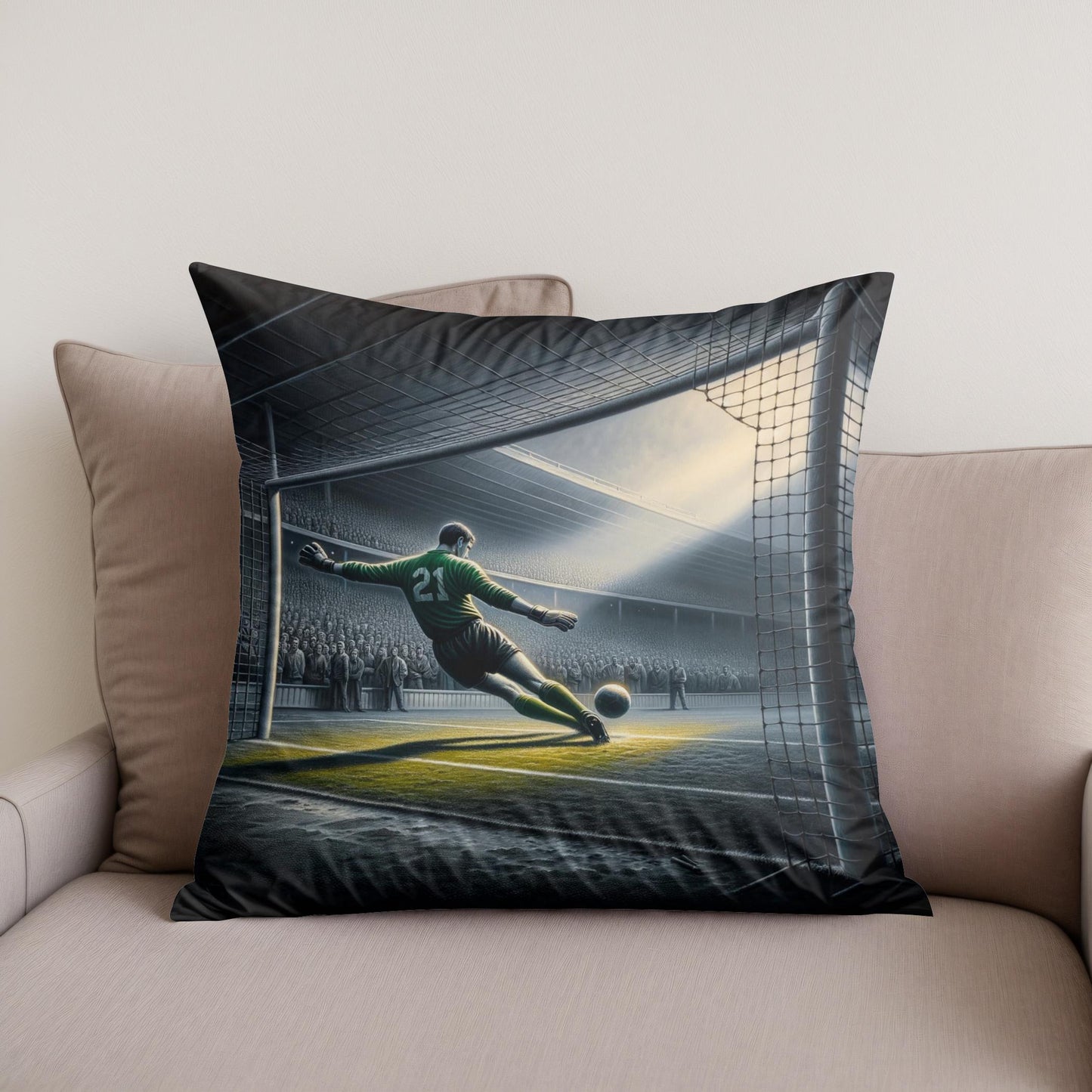 Goalkeeper's Moment Cotton Cushion