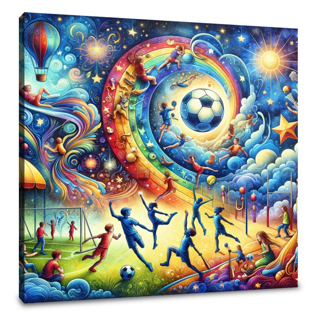 Playful Sports Fusion Canvas