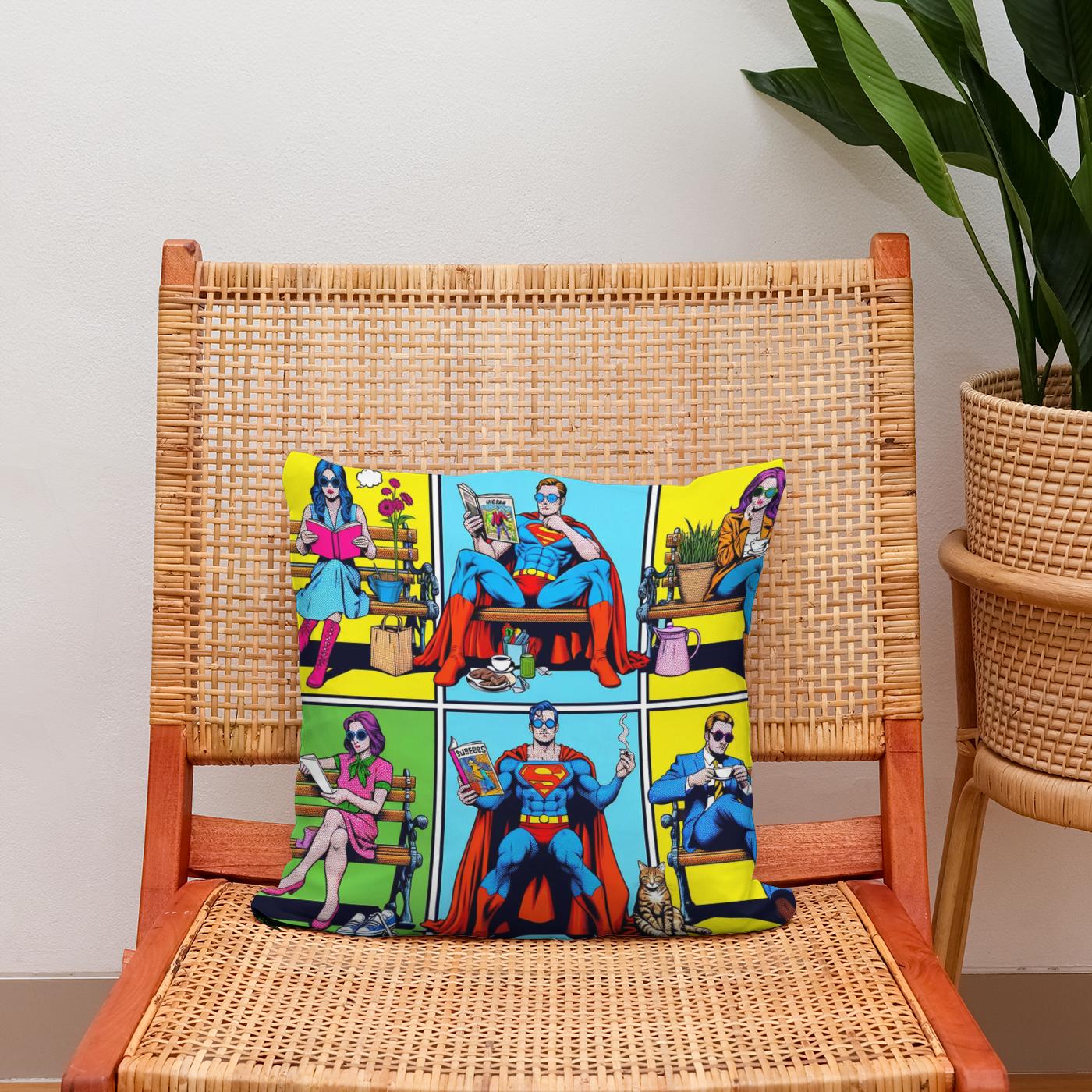 Heroes Unplugged Cotton Cushion