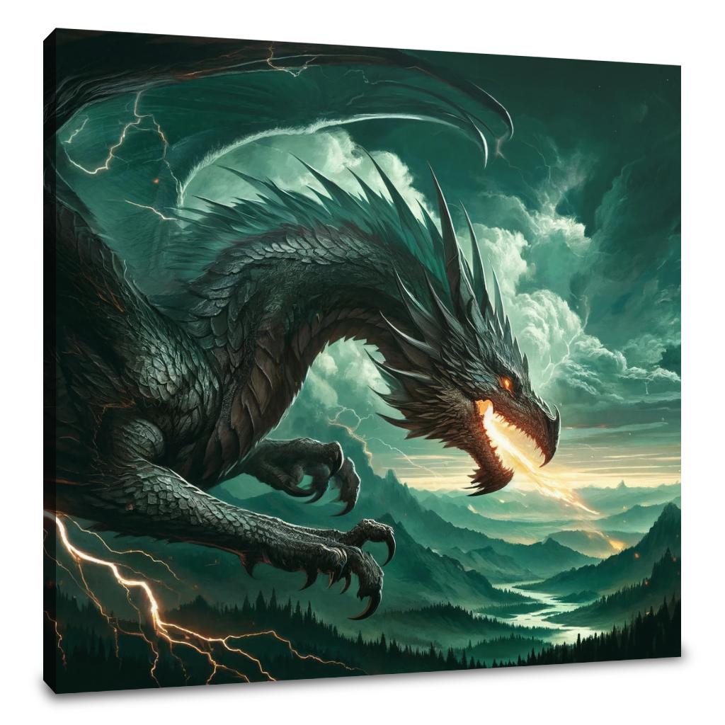 Fierce Dragon Canvas