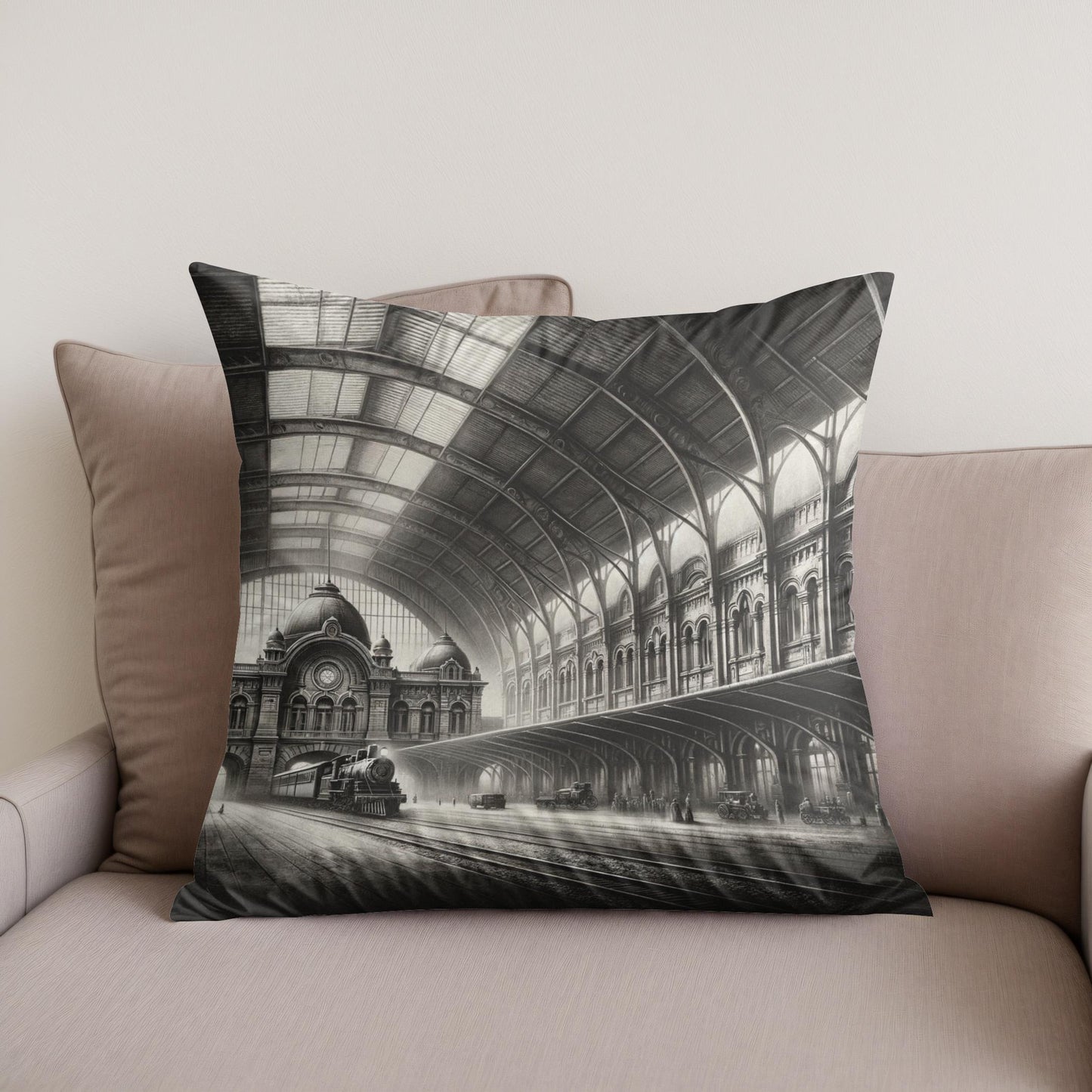 Timeless Departures Cotton Cushion