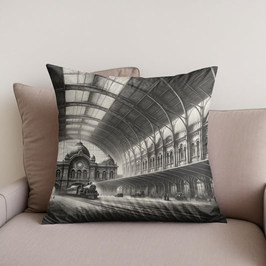 Timeless Departures Cotton Cushion