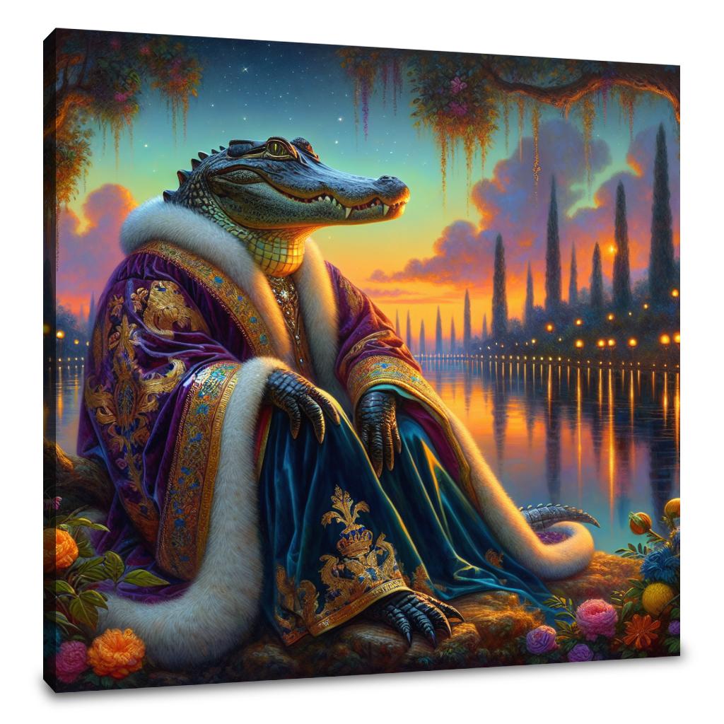 Regal Alligator Dusk Canvas