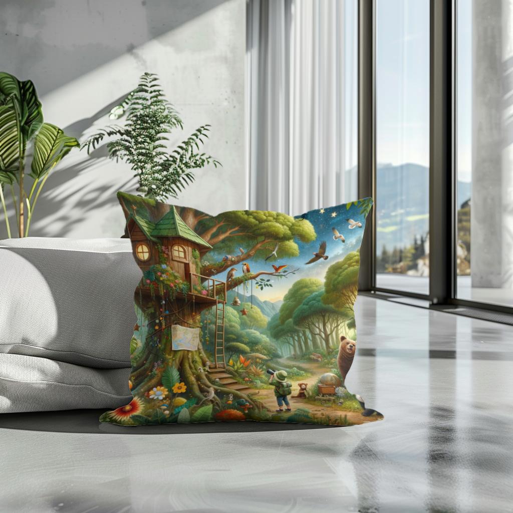 Jungle Adventure Cotton Cushion
