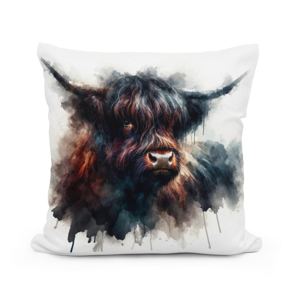 Highland Cow Soul Cotton Cushion