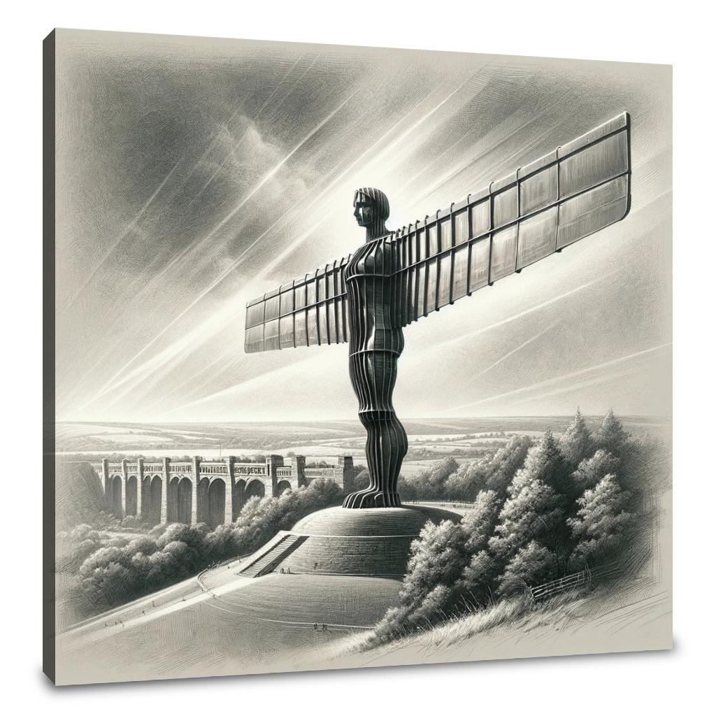 Newcastle Angel of the North Classic Vision Canvas