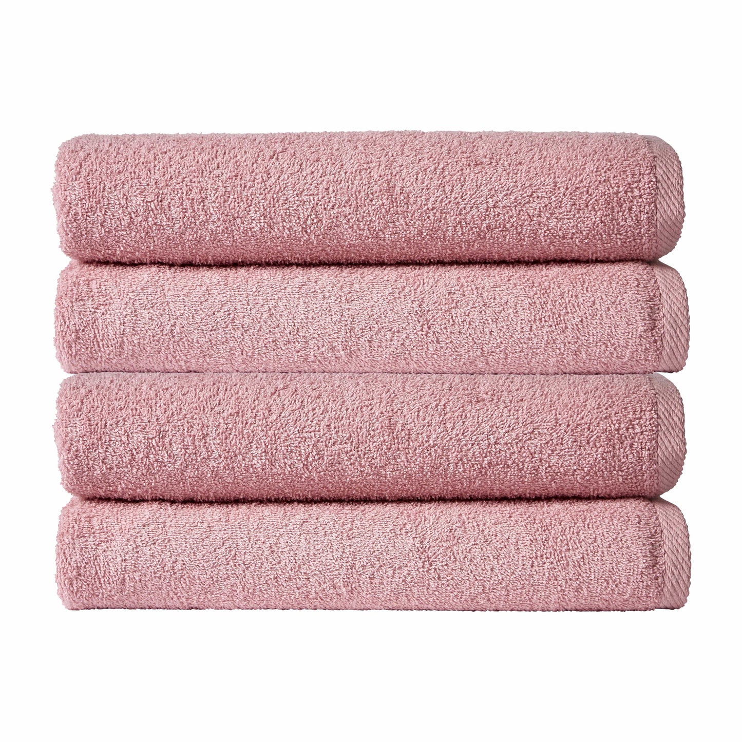 Pack of 4 Large Quick-Drying Lightweight Easycare Indus Valley Cotton Bath Sheets 80x140cm for Home Travel Gym Holidays Multiple Colours by OLIVIA ROCCO