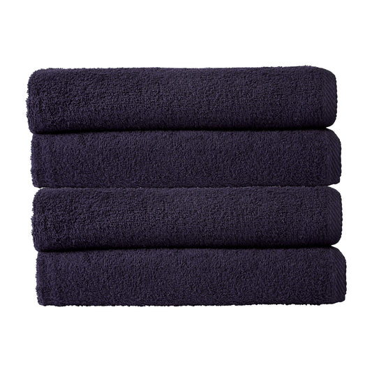 Pack of 4 Large Quick-Drying Lightweight Easycare Indus Valley Cotton Bath Sheets 80x140cm for Home Travel Gym Holidays Multiple Colours by OLIVIA ROCCO