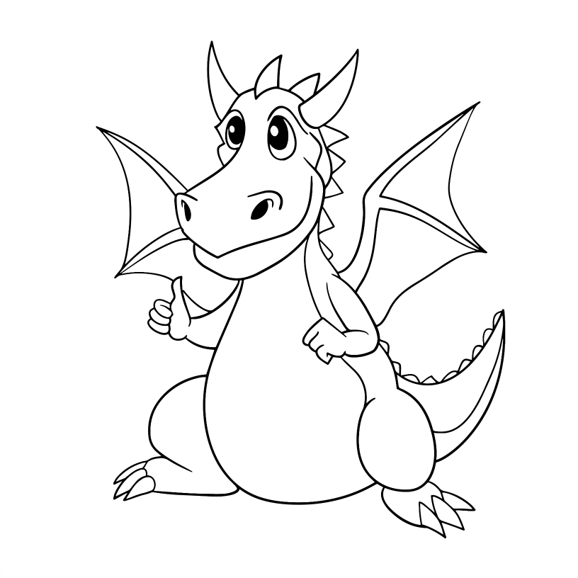 Dragon Colouring Book