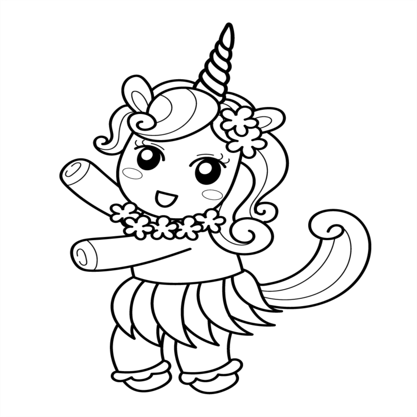 Unicorn Colouring Book