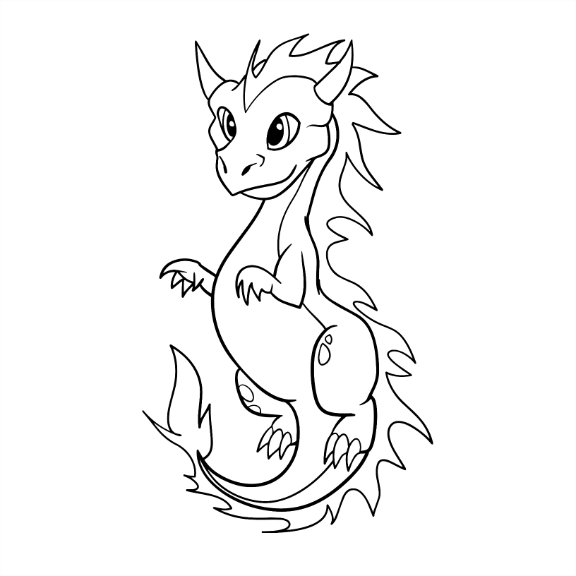 Dragon Colouring Book