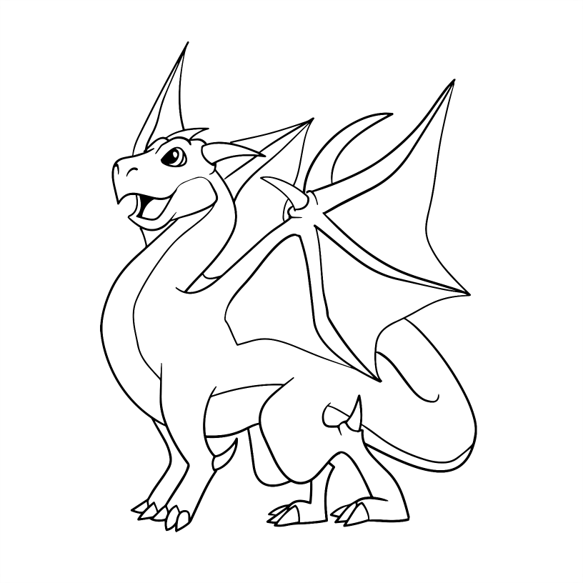 Dragon Colouring Book