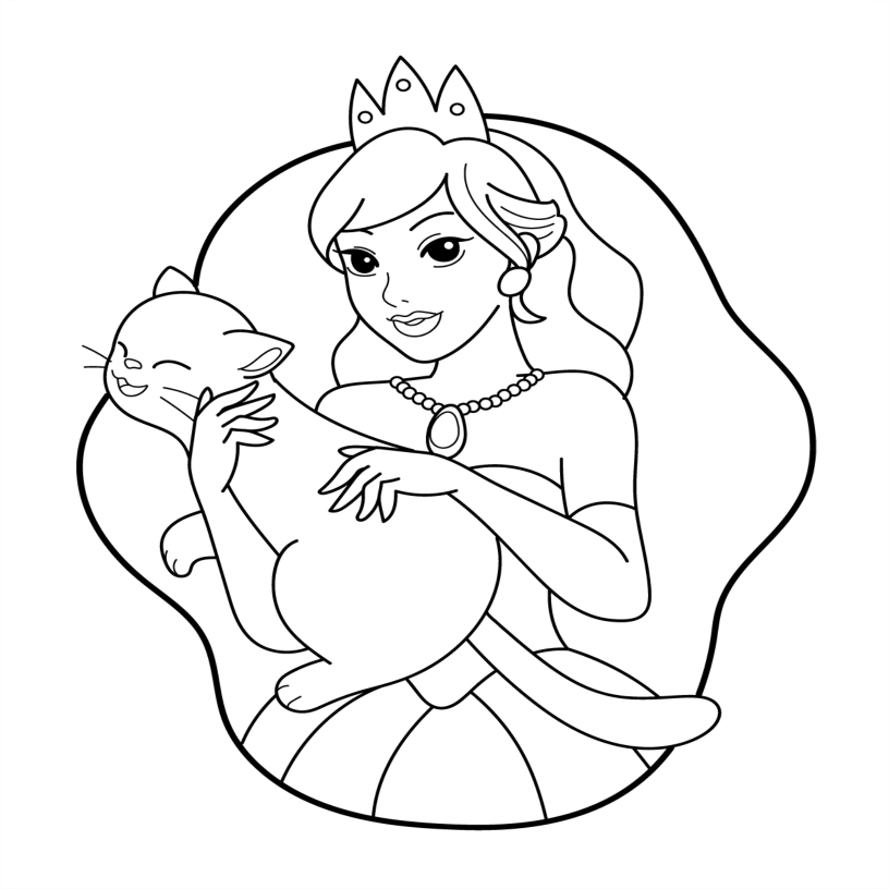 Princess Colouring Book