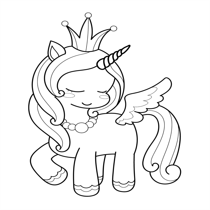 Unicorn Colouring Book