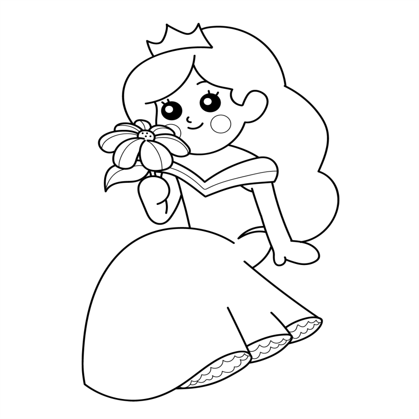 Princess Colouring Book