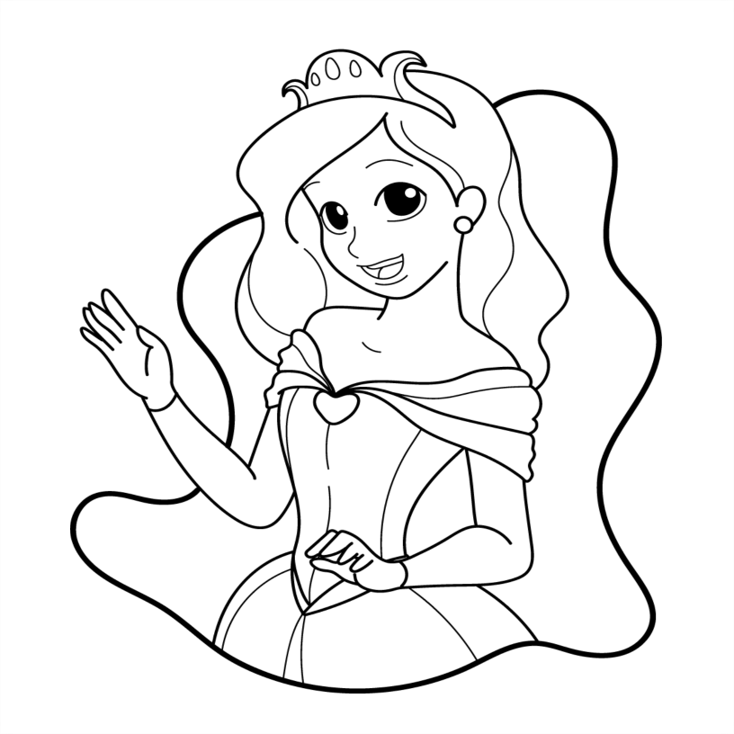 Princess Colouring Book
