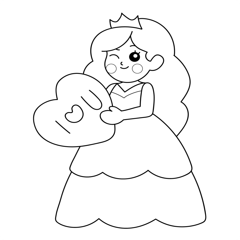 Princess Colouring Book