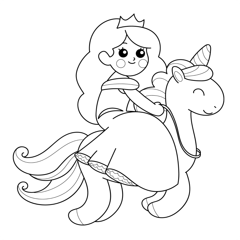 Princess Colouring Book