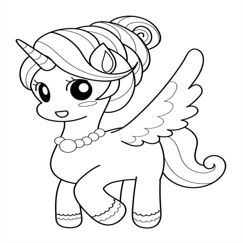 Unicorn Colouring Book