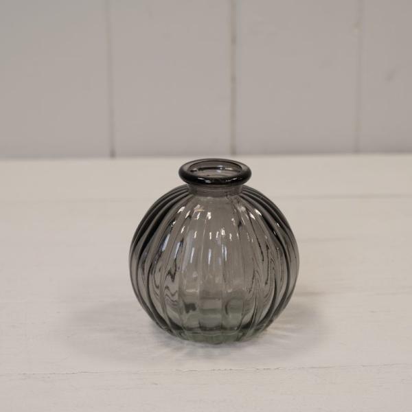 Smoky Grey Round Bottle H8.4cm D8.3cm  Weight-197g