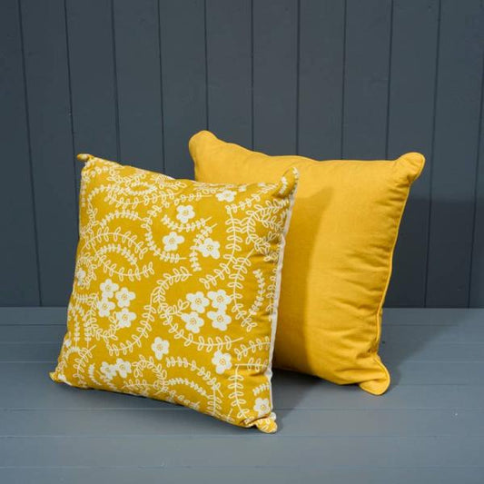 Handmade Washable Cotton Printed Cushion with Filling