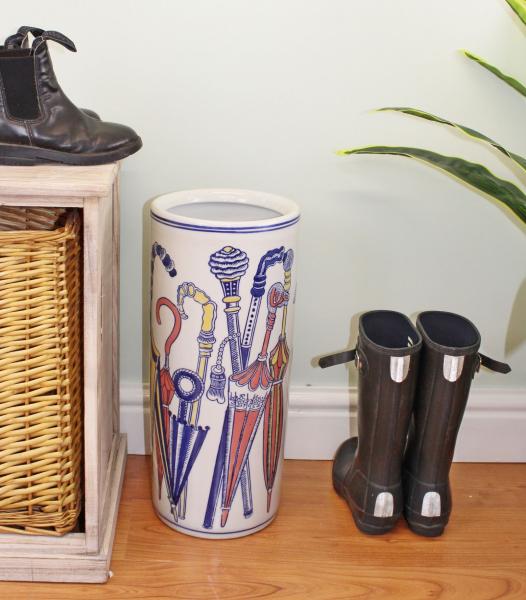 Umbrella Stand Pastel Coloured Umbrellas Design