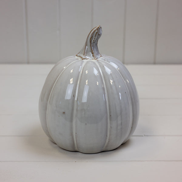Glazed Ceramic Pumpkin
