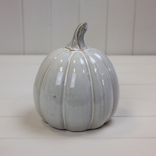 Glazed Ceramic Pumpkin