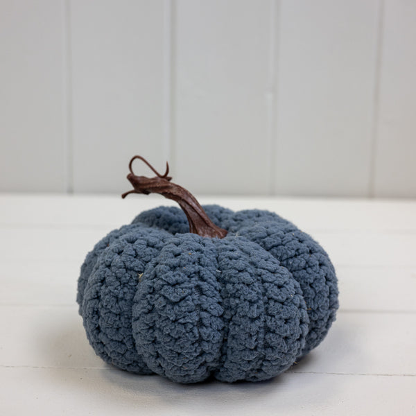 Grey Fabric Pumpkin L13xW13xH12cm  Weight-81g