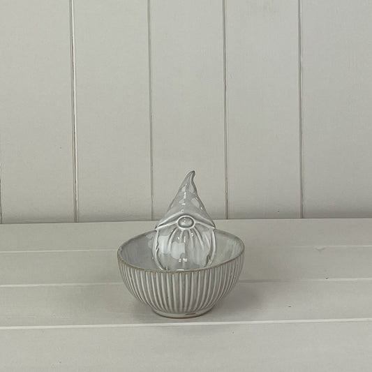 Glazed Gonk Ceramic Bowl with Textured Detail