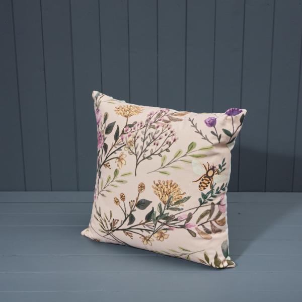 Handmade Washable Cotton Printed Cushion with Filling