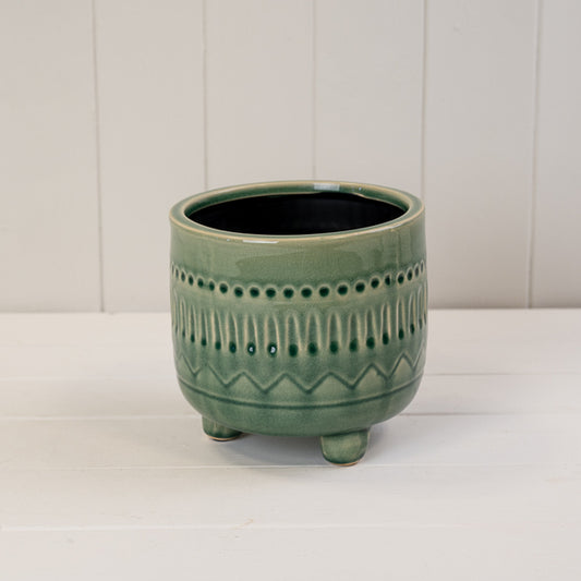 Green Ceramic Pot
