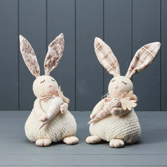 Mixed Tartan and Floral Rabbits