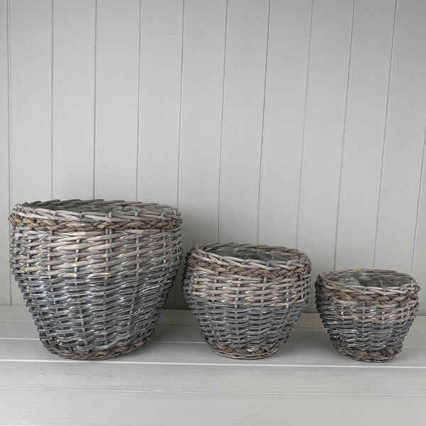 Set of Three Shaped Baskets TD26 cm