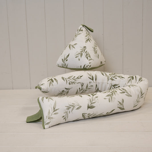 Satchville Olive Draught Excluder in Natural