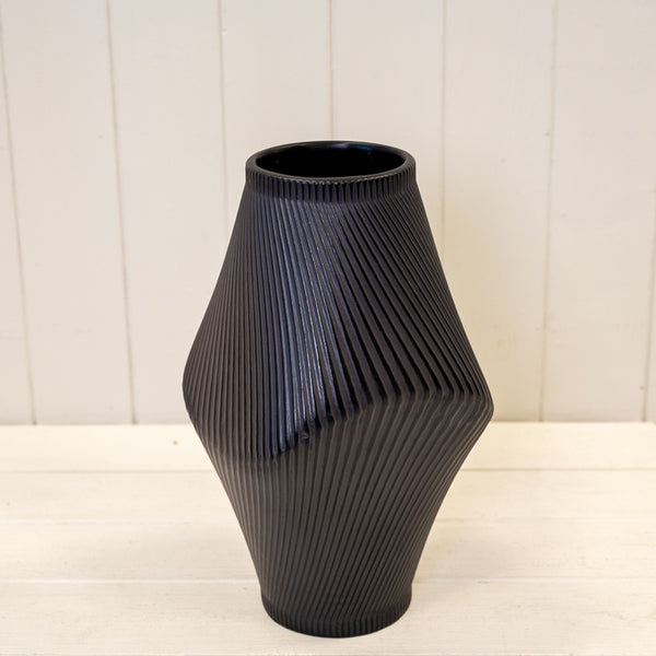 Modern Graphite Sculptural Vase