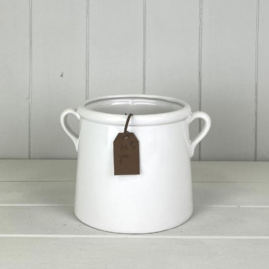 White "For You" Vase