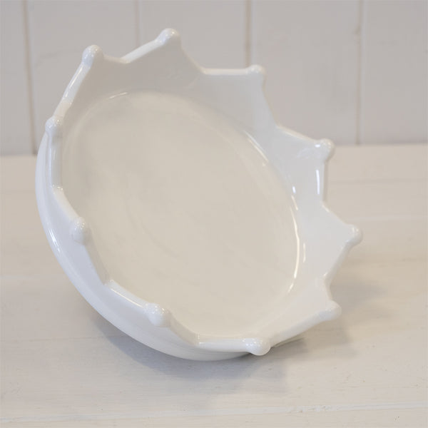 White Ceramic Crown Tray