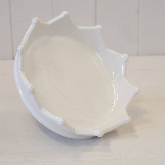 White Ceramic Crown Tray