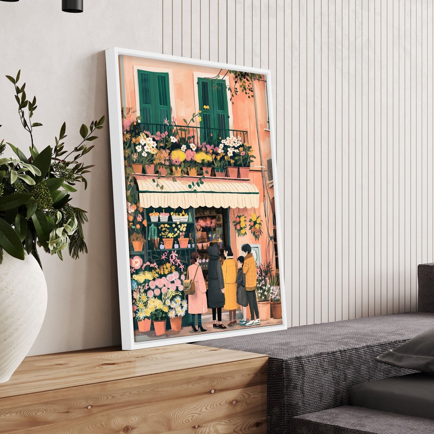 Paintings Living Room | Set of 3 Italian Lifestyle Wall art Prints