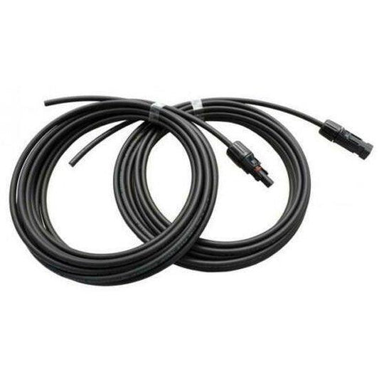 Pair of 5m single core extension cable leads 6.0mm for solar panels and solar charging kits