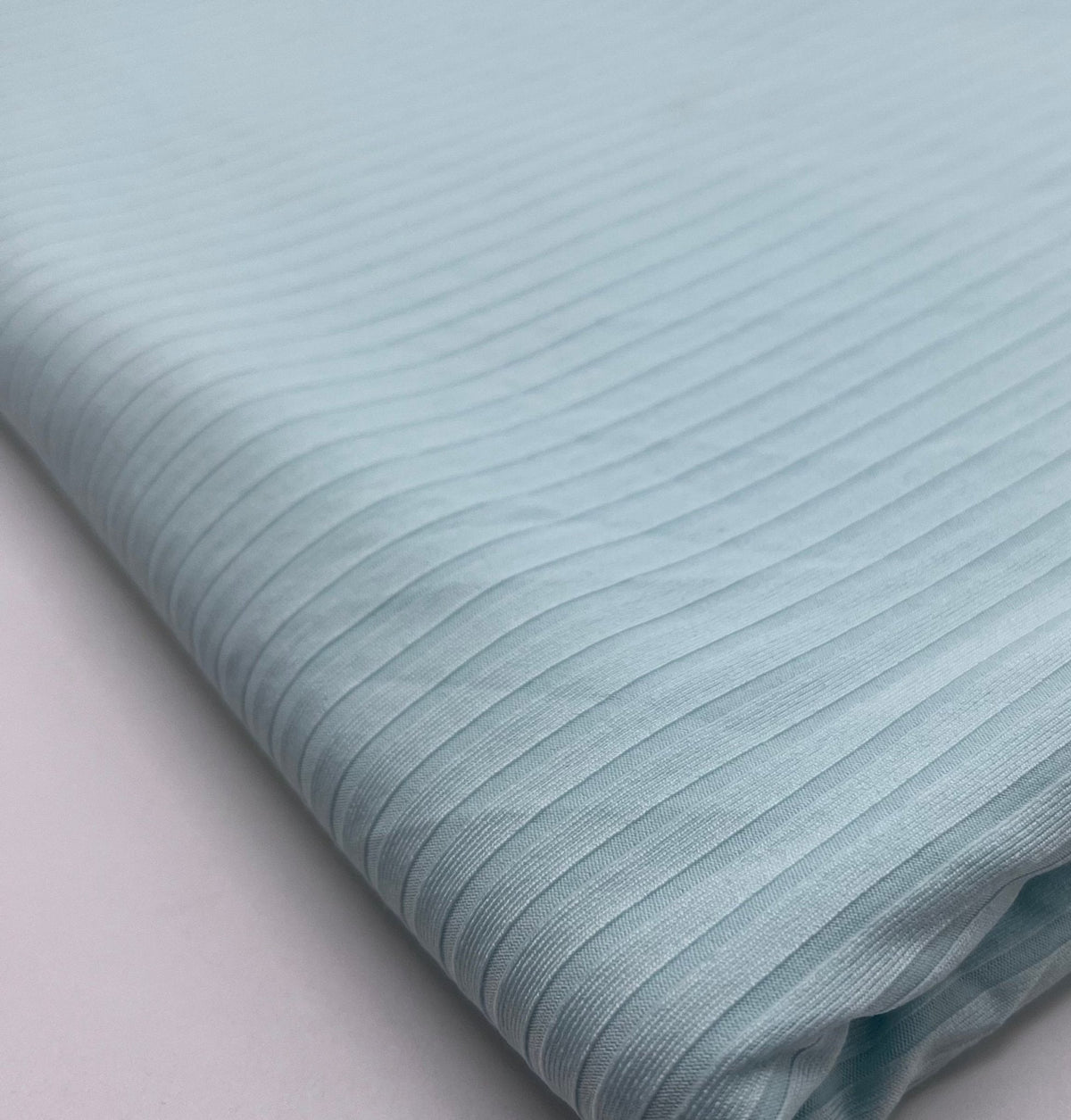 Pale Blue 8x4 Wide Rib Stretch Fabric