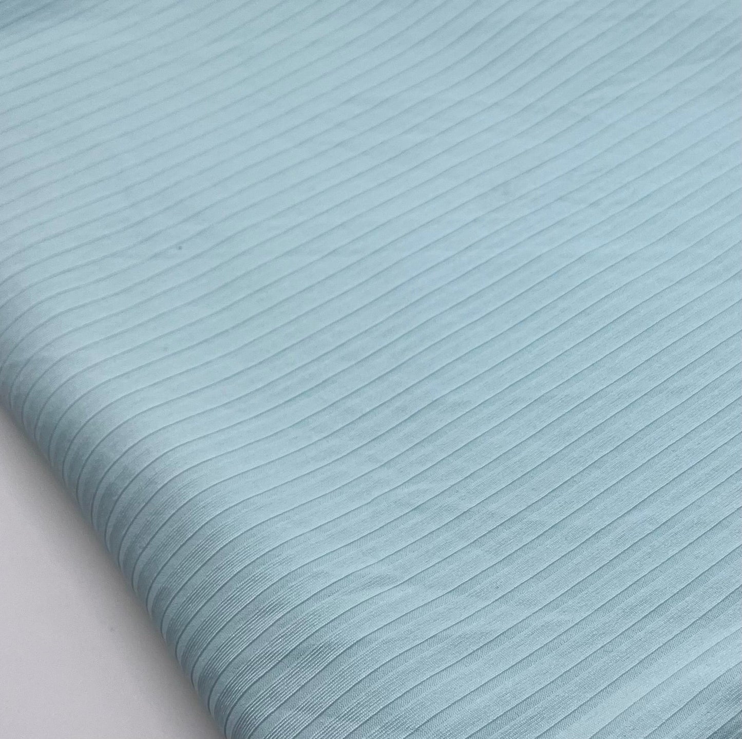 Pale Blue 8x4 Wide Rib Stretch Fabric
