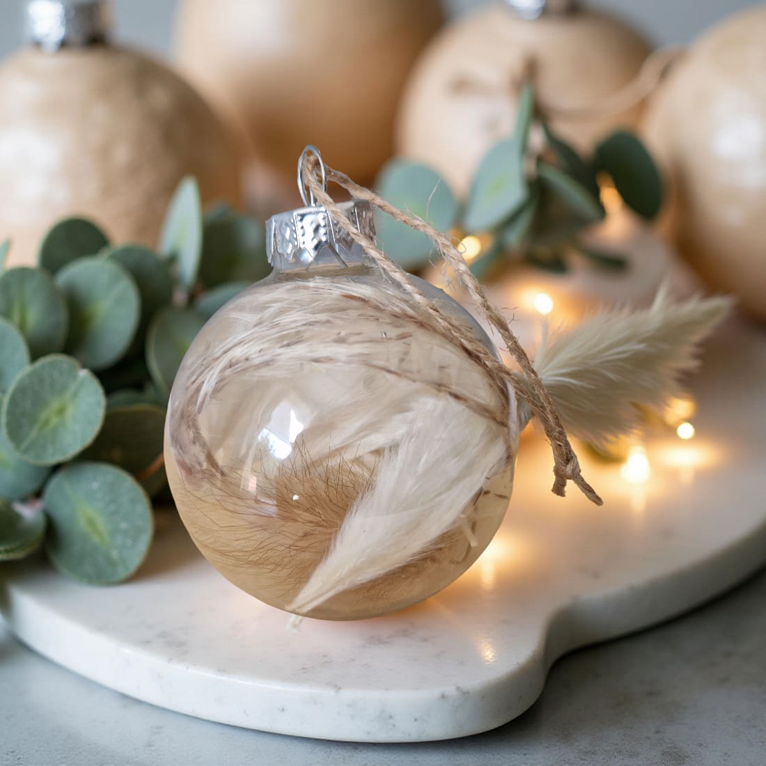 Dried Flower Bauble | Pampas or Rose Petal